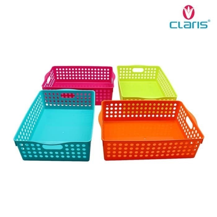 Claris Keranjang Nampan Kotak Tidy Mesh Tray Organizer Large 0558