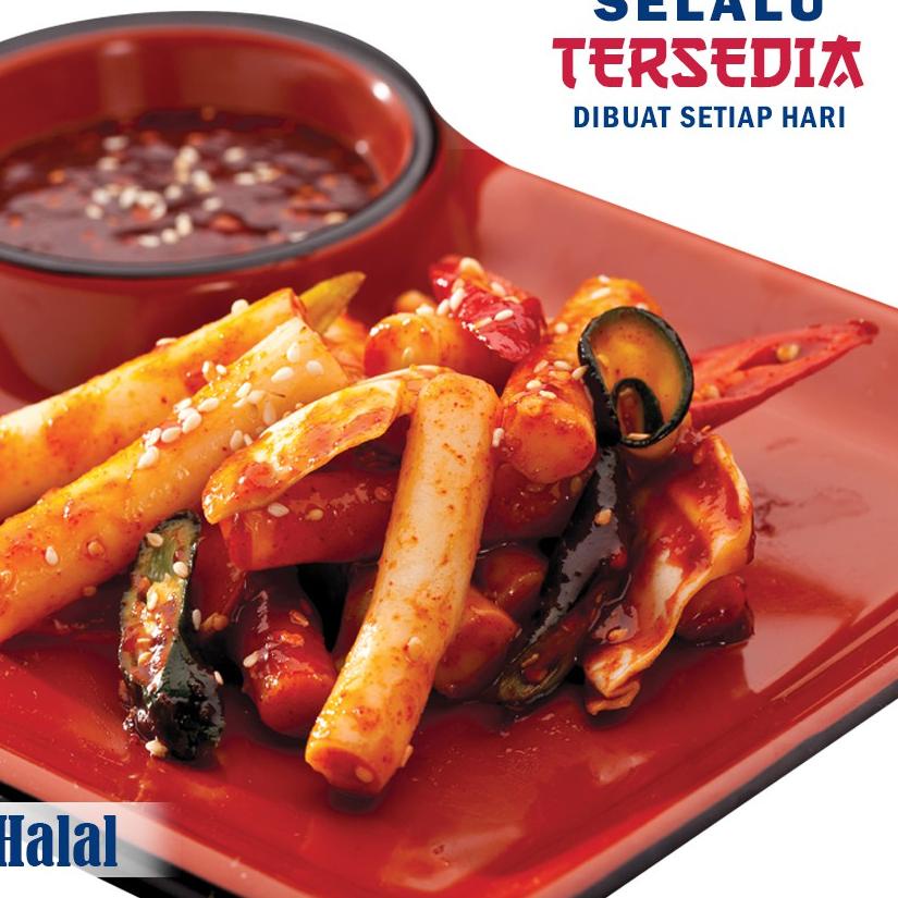 

֍ PLAZA KOREA TTEOKBOKKI 400 GR + SAUCE FRESH - TTEOK TOPOKKI TOKPOKI KOREAN FOOD RICE CAKE KUE BERAS KOREA ◊