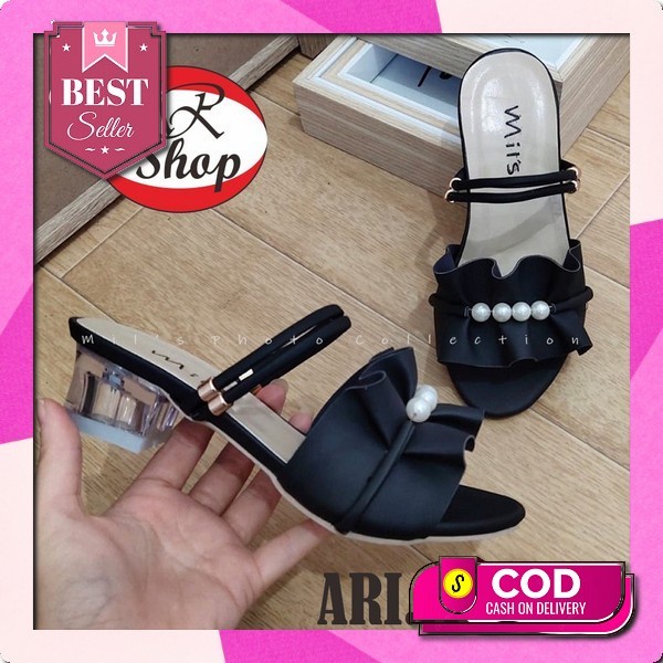 Heels Anak Perempuan Sandal Cewek Terbaru 2023 Import Murah Umur 1 2 3 Sandal Anak Hak Kaca /Ari.Rr_
