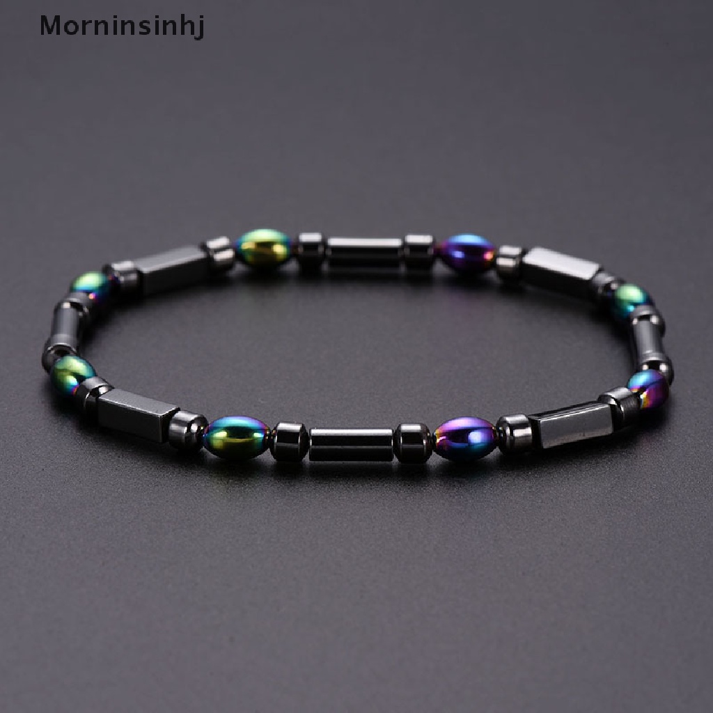 Mornin Magnetic Beads Batu Hematite Perawatan Kesehatan Penurunan Berat Badan Gelang Kaki Perhiasan id