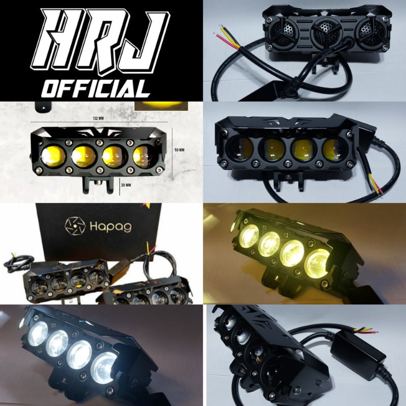 LAMPU SOROT KABUT GRIL SQL 4MATA MERK HAPAQ ORIGINAL