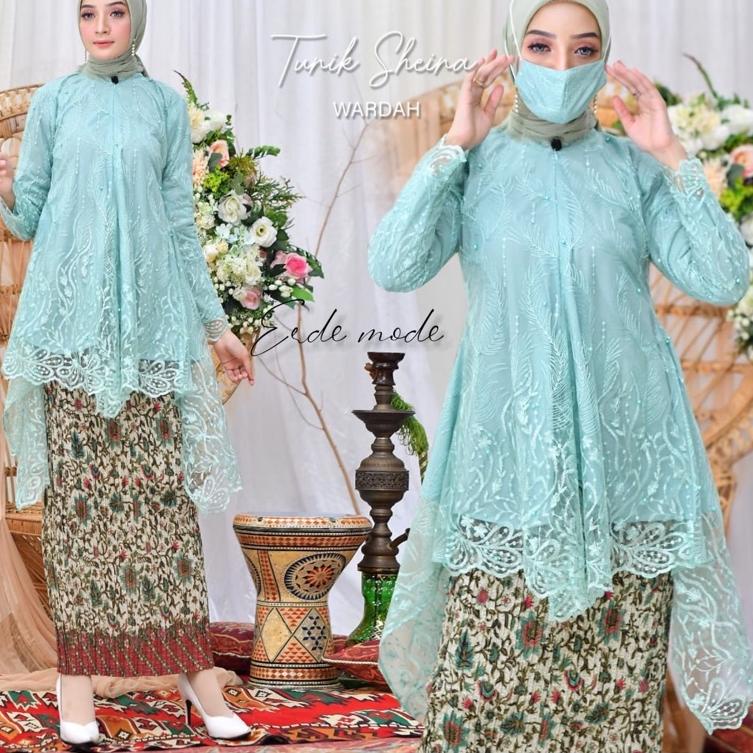 Murah Meriah TUNIK TILE BUSUI AZURA//KEBAYA WARNA HIJAU MINT//kebayaorinal//baju pesta//kebaya terba