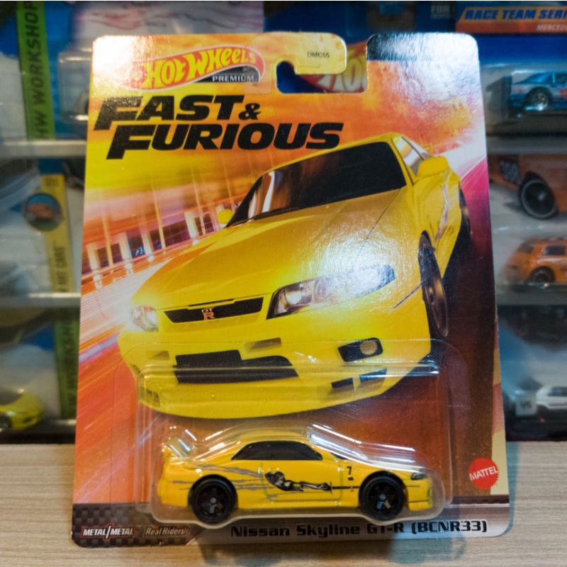 HOT WHEELS NISSAN SKYLINE GT-R BCNR33 - FAST &amp; FURIOUS - PREMIUM