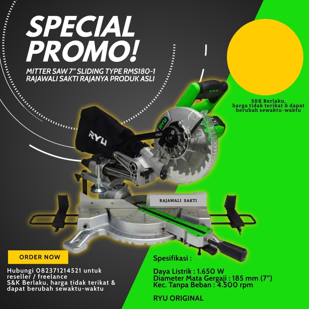 PROMO MESIN MITER SAW+SLIDING