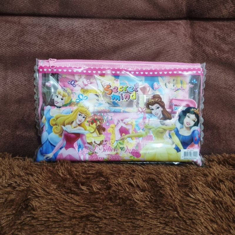 

Kado Ultah Alat Tulis/Stationary Set Princess Pink