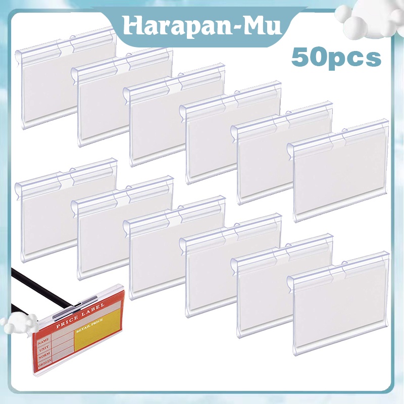 

Isi 50 Price Tag Holder Price Rail/Label Harga Type Jepit/Tempat Harga Rak Minimarket Label Display Harga