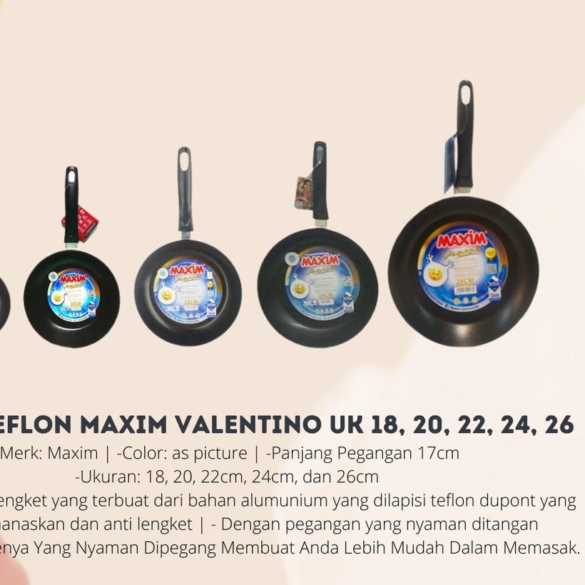 ☄ Maxim Teflon Maxim Valentino Uk 18, 20, 22, 24, 26 cm ➮