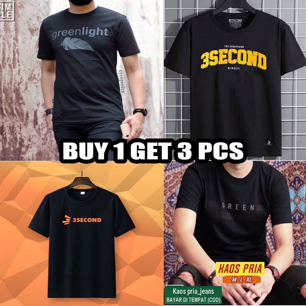 KAOS DISTRO PRIA DAPAT 4PCS MODEL TERBARU 2023