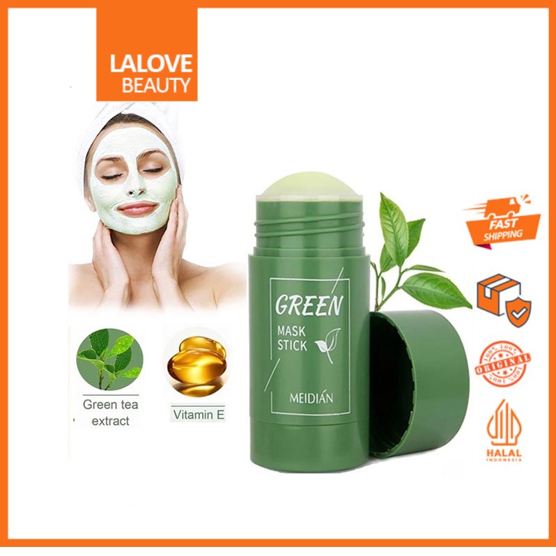 MEIDIAN Green Tea Mask Cleansing Clay Stick Masker wajah Masker Pembersih komedo/Cleansing Mask