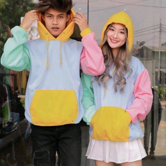 SPECIAL PRICE D78 Sweater hoodie warna warni/sweater kekinian/hoodie murah ➟