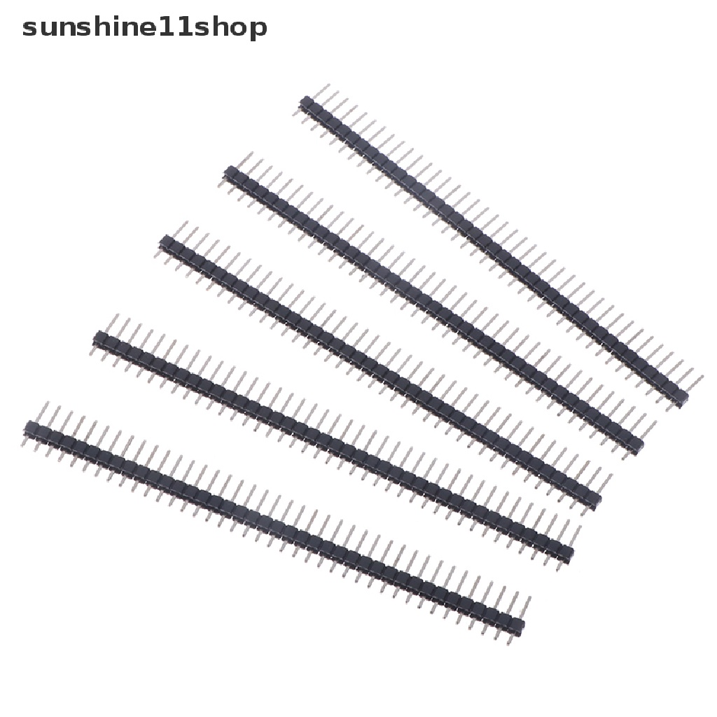 Sho 40pin 1x40 Baris Tunggal Male 2.54 Pin Header PCB JST Konektor Strip Untuk Arduino N