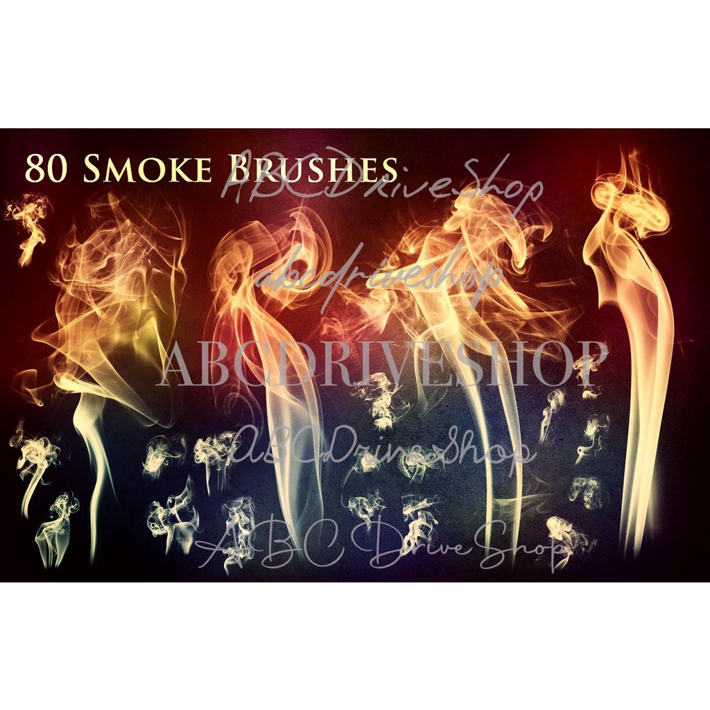 Procreate Brush - 80 Smoke and Fire Brushes