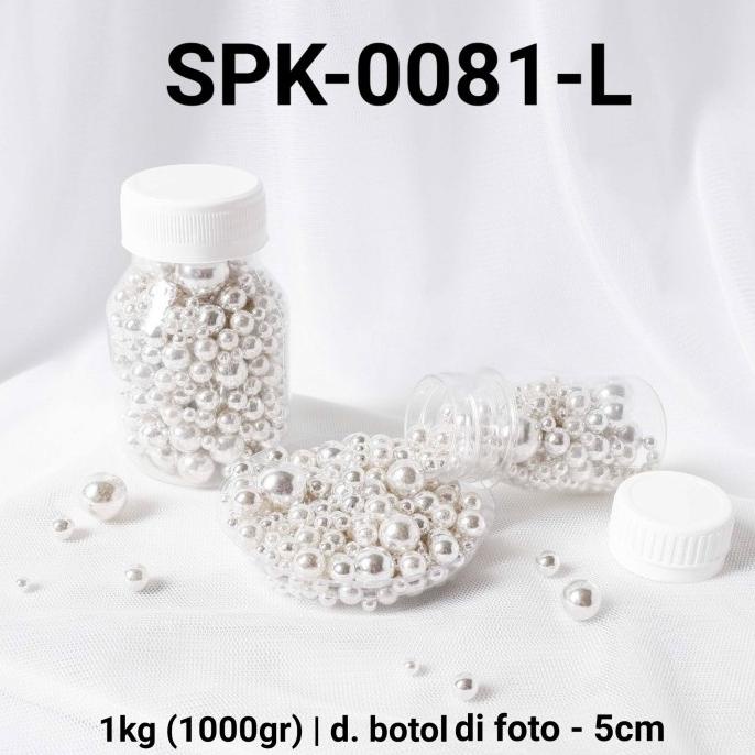 

SPK-0081-L Sprinkles sprinkle sprinkel 1kg 1kilo mutiara mix silver