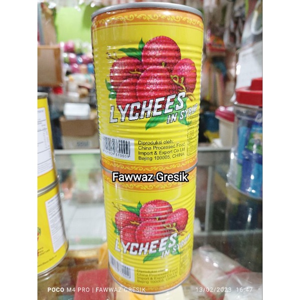 Leci Kaleng Buah Narcissus Lychee in Syrup 565gr / Buah Leci Kaleng 565 gr