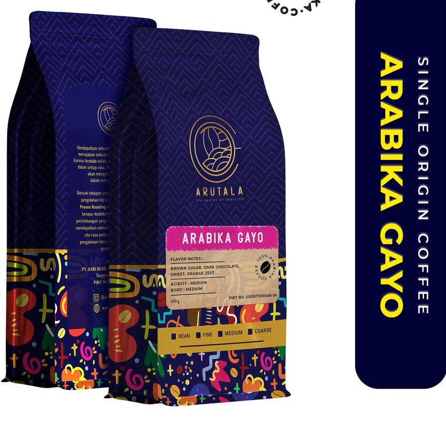

Grosiran Murah ARUTALA Kopi Gayo Takengon Arabika Arabica Coffee 200 gram gas !!