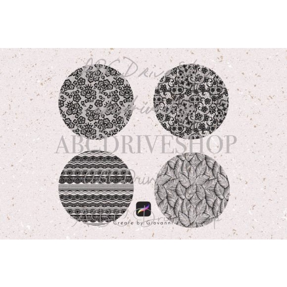 Procreate Brush - 30 Lace Seamless Pattern Brushes