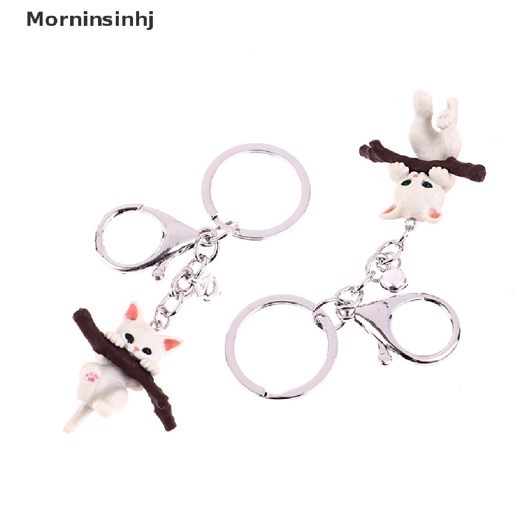 Mornin Gantungan Kunci Kucing Hewan Lucu Kucing Nakal Dengan Cabang Play Pendant Key Rings id