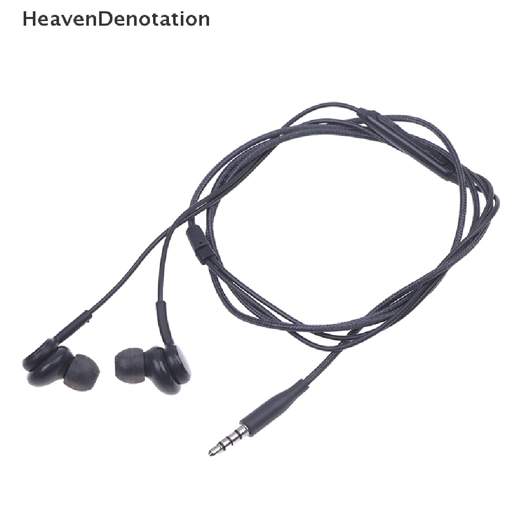 [HeavenDenotation] Earbud Kabel Headphone In-Ear Handsfree Earphone Dengan Mic Headset Kontrol Volume Untuk Samsung S8/S8plus HDV