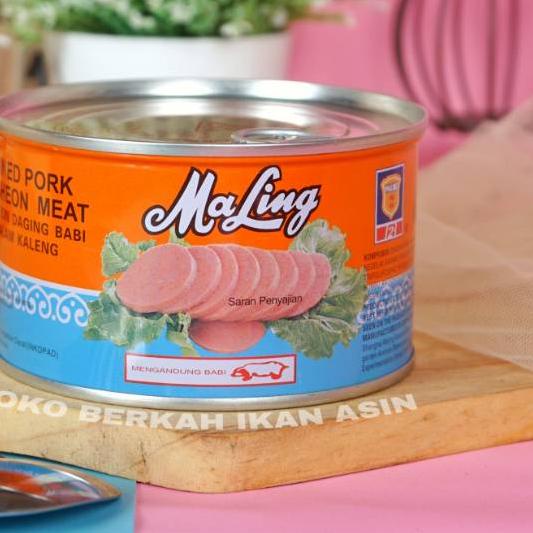 

✽ Ma Ling Luncheon Pork 397gram TTS Canned / Daging Ham Babi Maling ✈