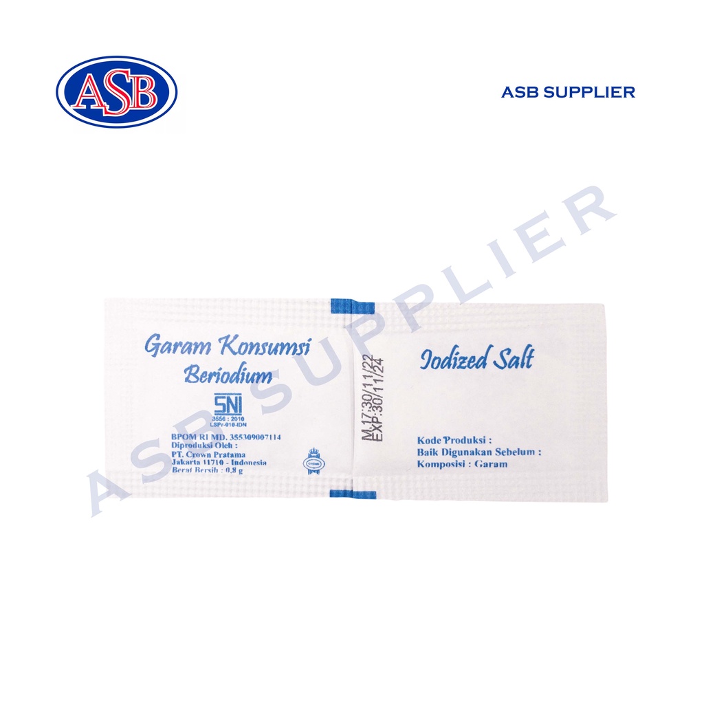 

GFD Iodized Salt Sachet / Garam Beriodium Saset (250 Pcs)