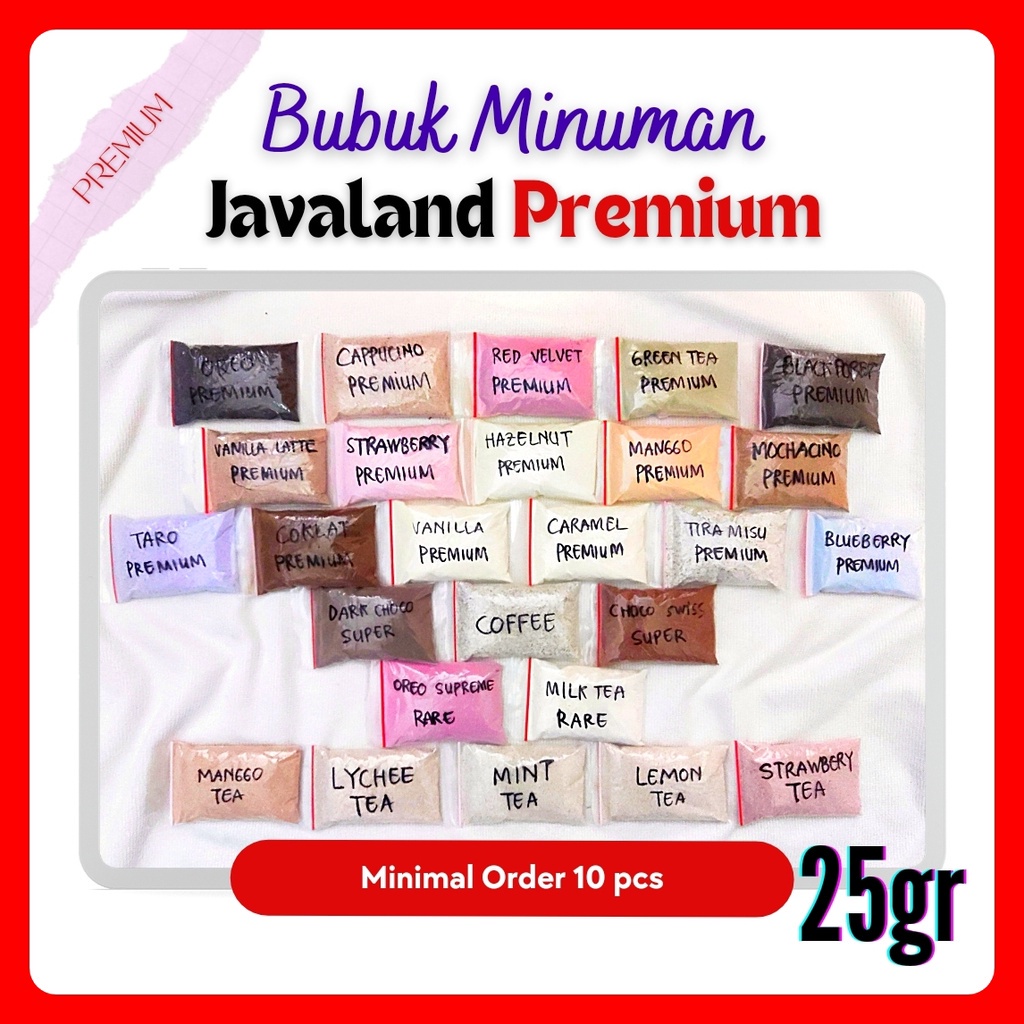 [PART 2] [25 gr PREMIUM Javaland] Bubuk Minuman Min 10pcs (VC)