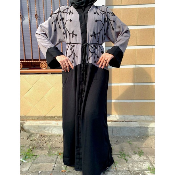 abaya by rulla " Saudan " + abaya kekinian + abaya modern + abaya indonesia + abaya dubai + abaya me