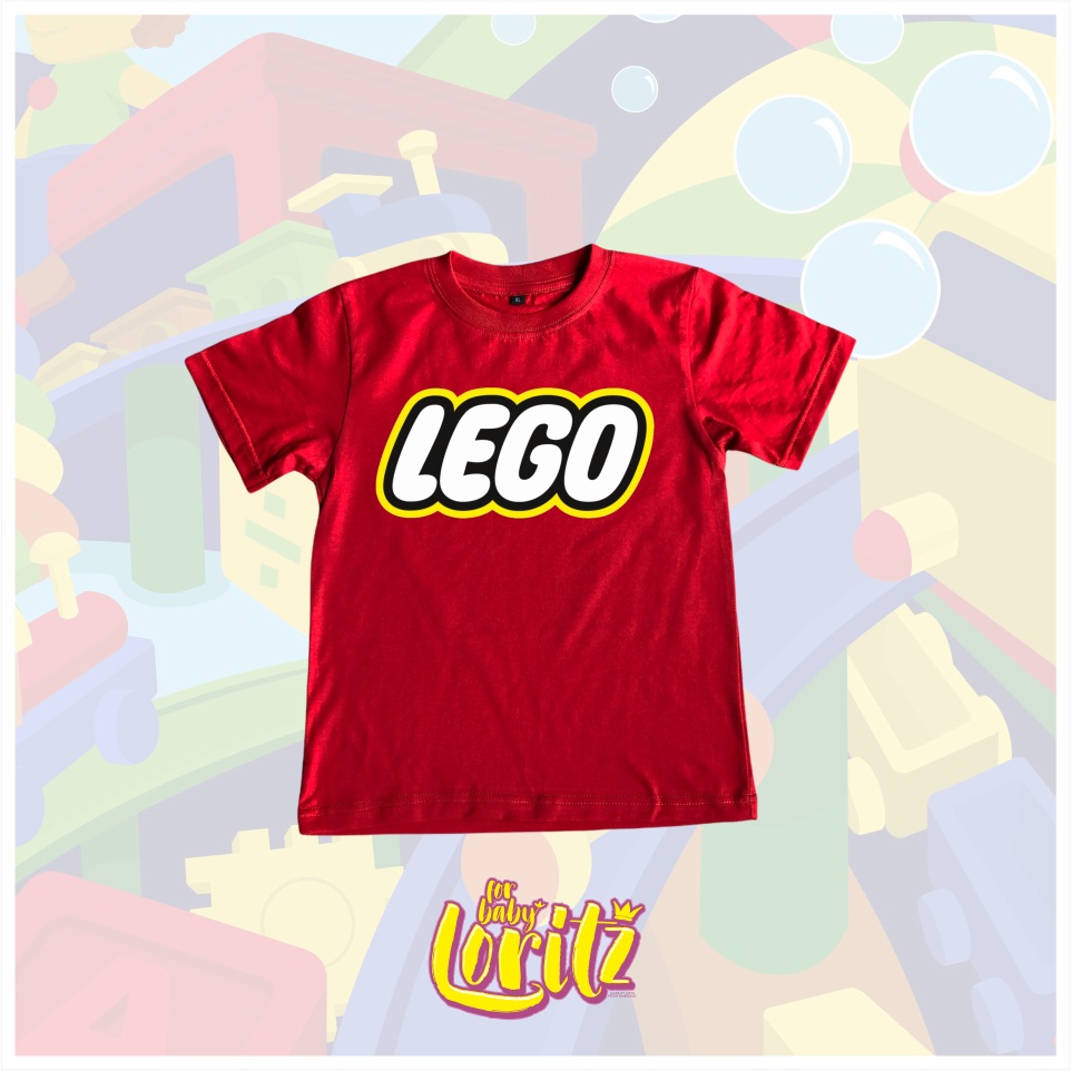 kaos anak motif LEGO fullcotton adem