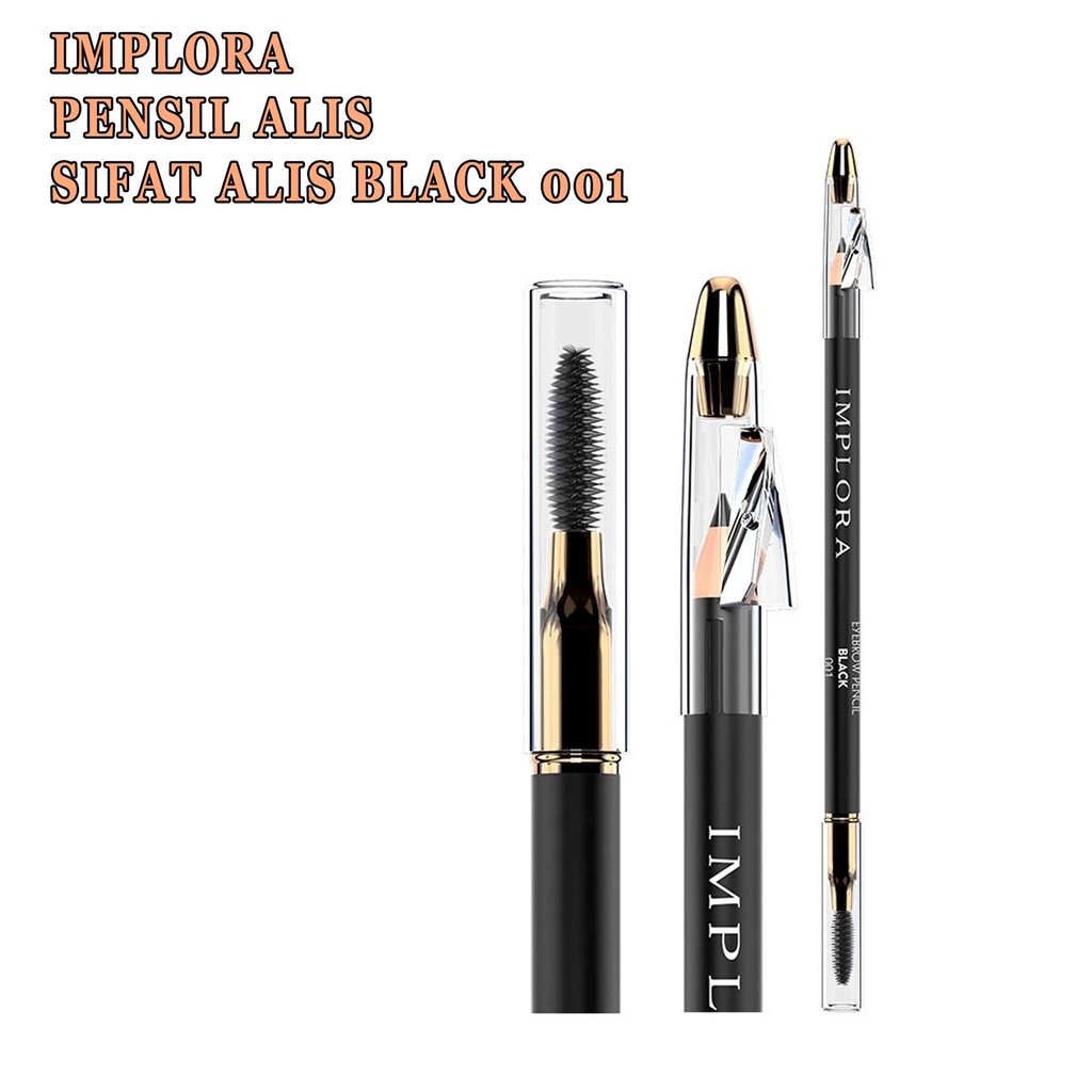 Pensil Alis * Implora Eyebrow * Colors Brown &amp; Black * Grey