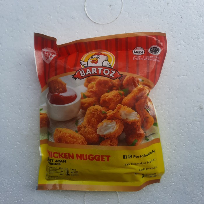 

BARTOZ NUGGET AYAM 250 GR