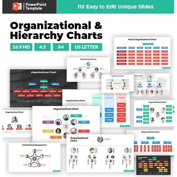 

NS Organizational Chart and Hierarchy PowerPoint Template