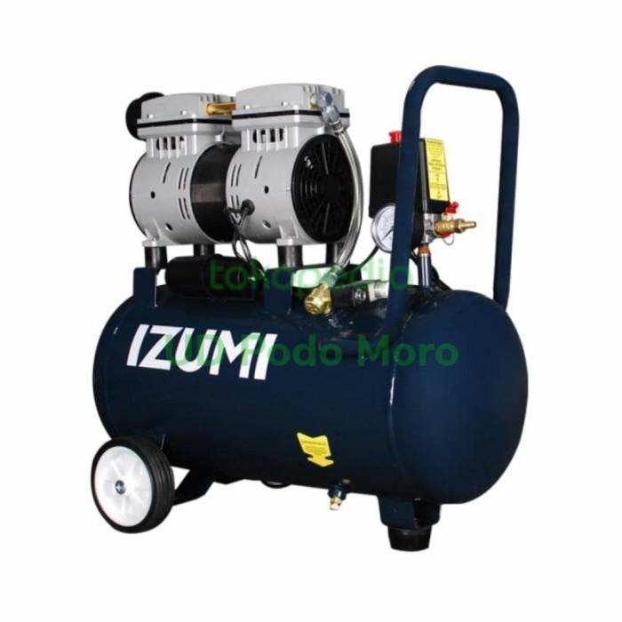 Izumi Kompresor Oilles Ol 0724 3/4 Hp Compressor Angin 24 Liter Ol0724 Kualitas Terbaik