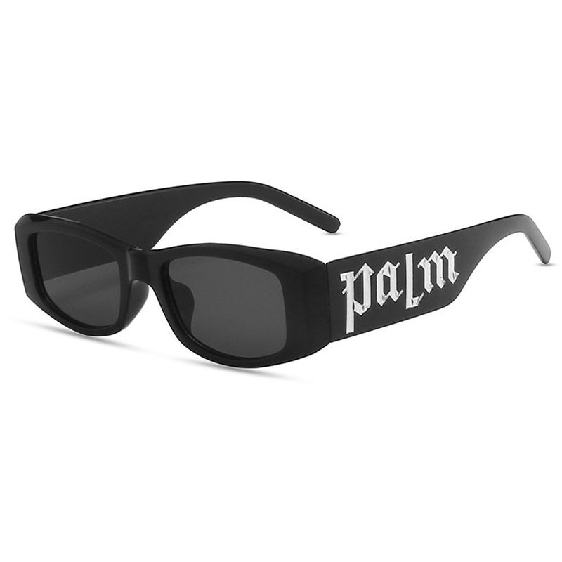 (YUZHU) Kacamata Hitam Hip Hop Cyberpunk Mode Barat Permen Warna Surat Sunglasses