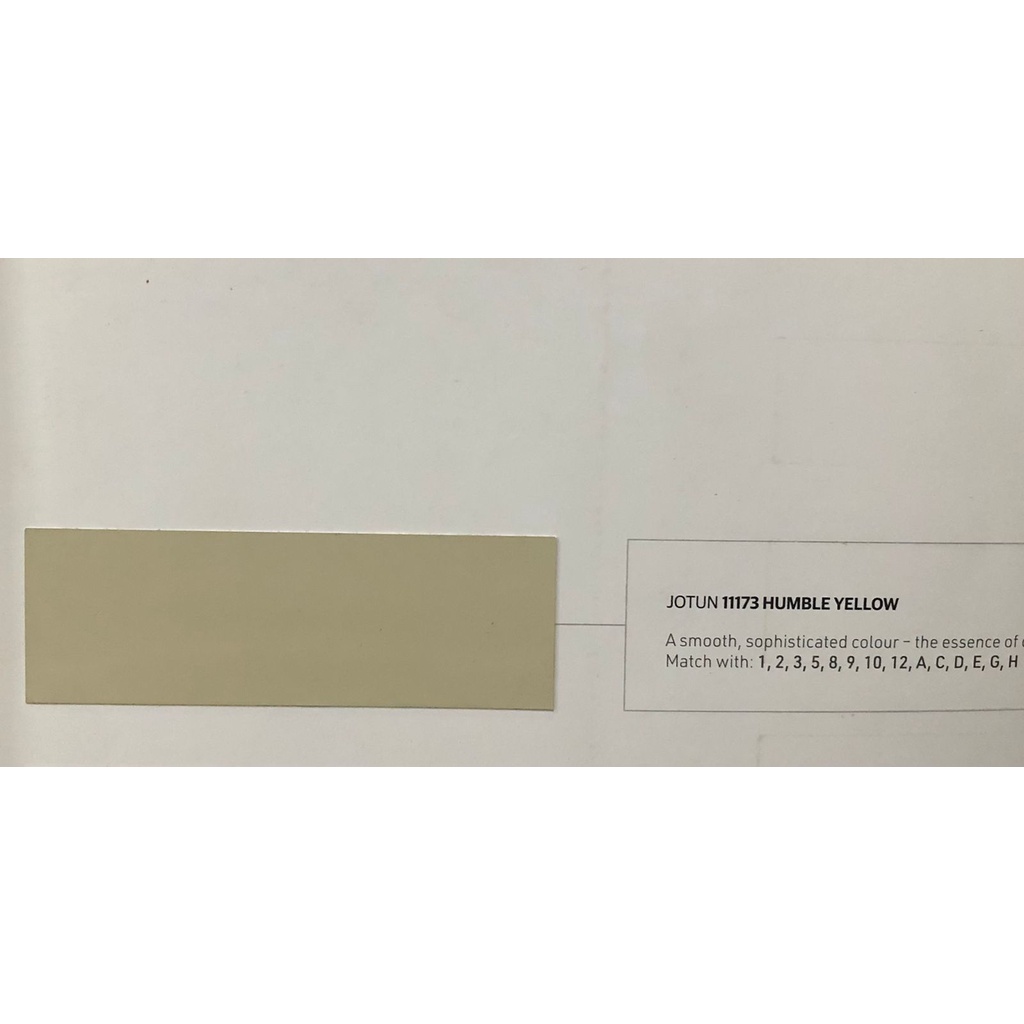 JOTUN Majestic Sense 11173 - Humble Yellow 2.5 L / 4 KG Cat Tembok Dalam Interior cat jotun 4kg NEW 