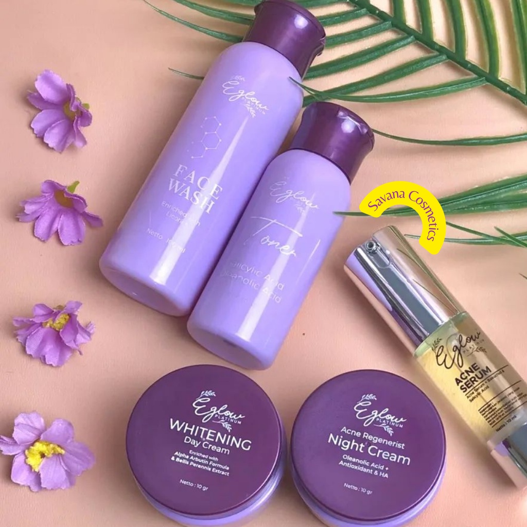 Eglow Platinum Original BPOM Paket Whitening Dan Acne EGLOW PLATINUM BPOM ORIGINAL BER ID RESMI ORIG