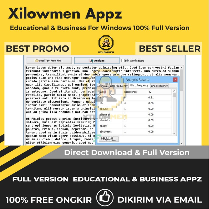 [Full Version] VovSoft Text Statistics Analyzer Pro Educational Business Lifetime Win OS