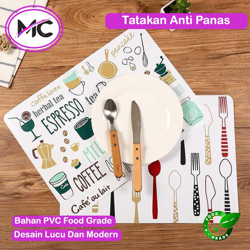 Tatakan Piring Meja  Makan Anti Panas Aesthetic Alas Meja Estetik Alas Laci Serbaguna Taplak Meja Makan