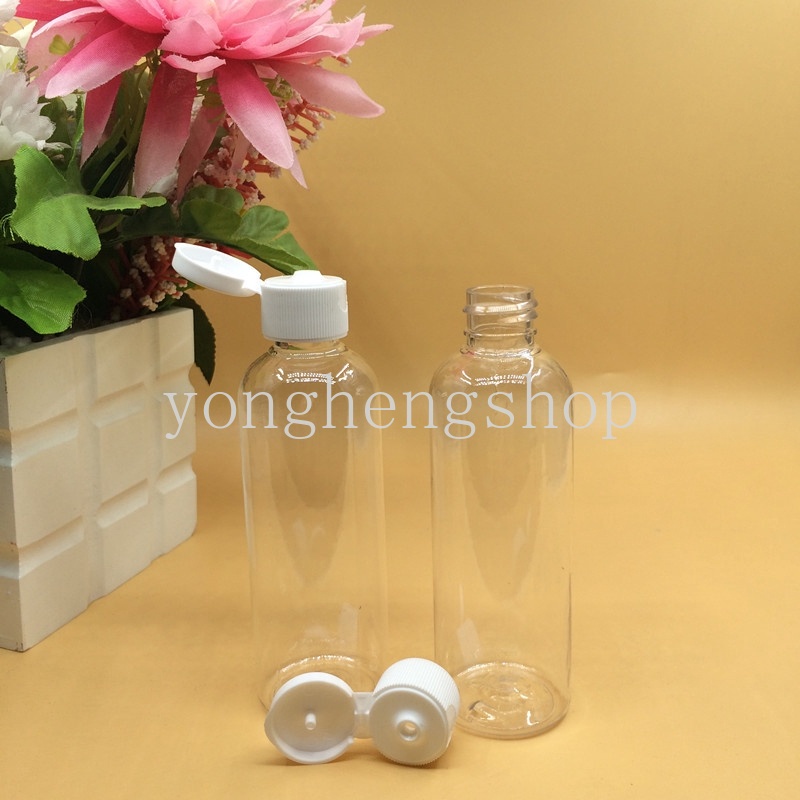 Botol Sampel Kosong Isi Ulang Portabel Model Tutup flip Transparan Untuk Sampo Hand Sanitizer Lotion Perjalanan