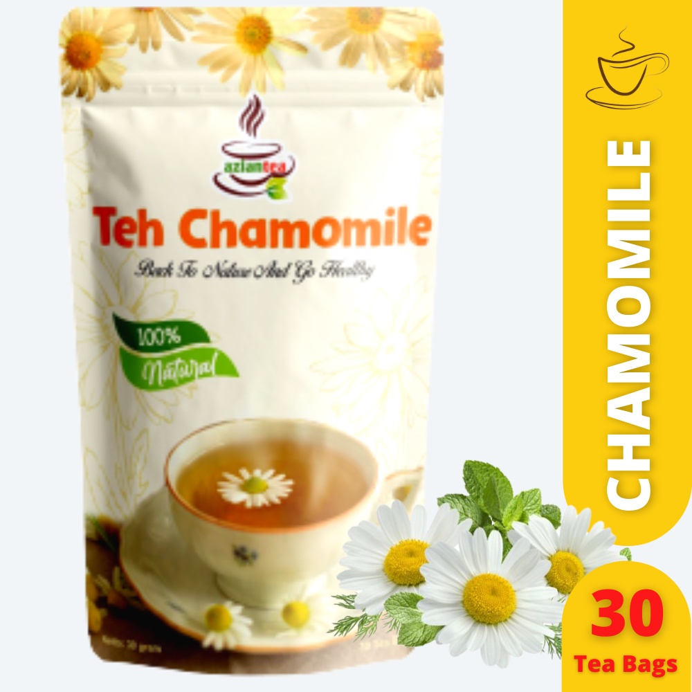 

Teh Chamomile Herbal Untuk Asam Lambung Insomnia Gangguan Tidur Isi 30 Kantung