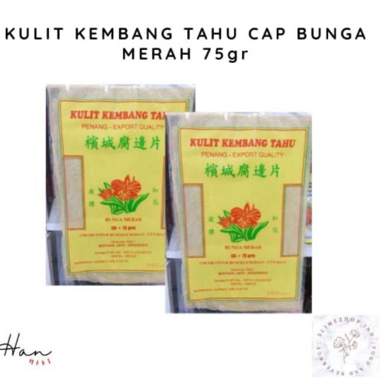 

Special Edition.. KULIT KEMBANG TAHU CAP BUNGA MERAH 75gr 77