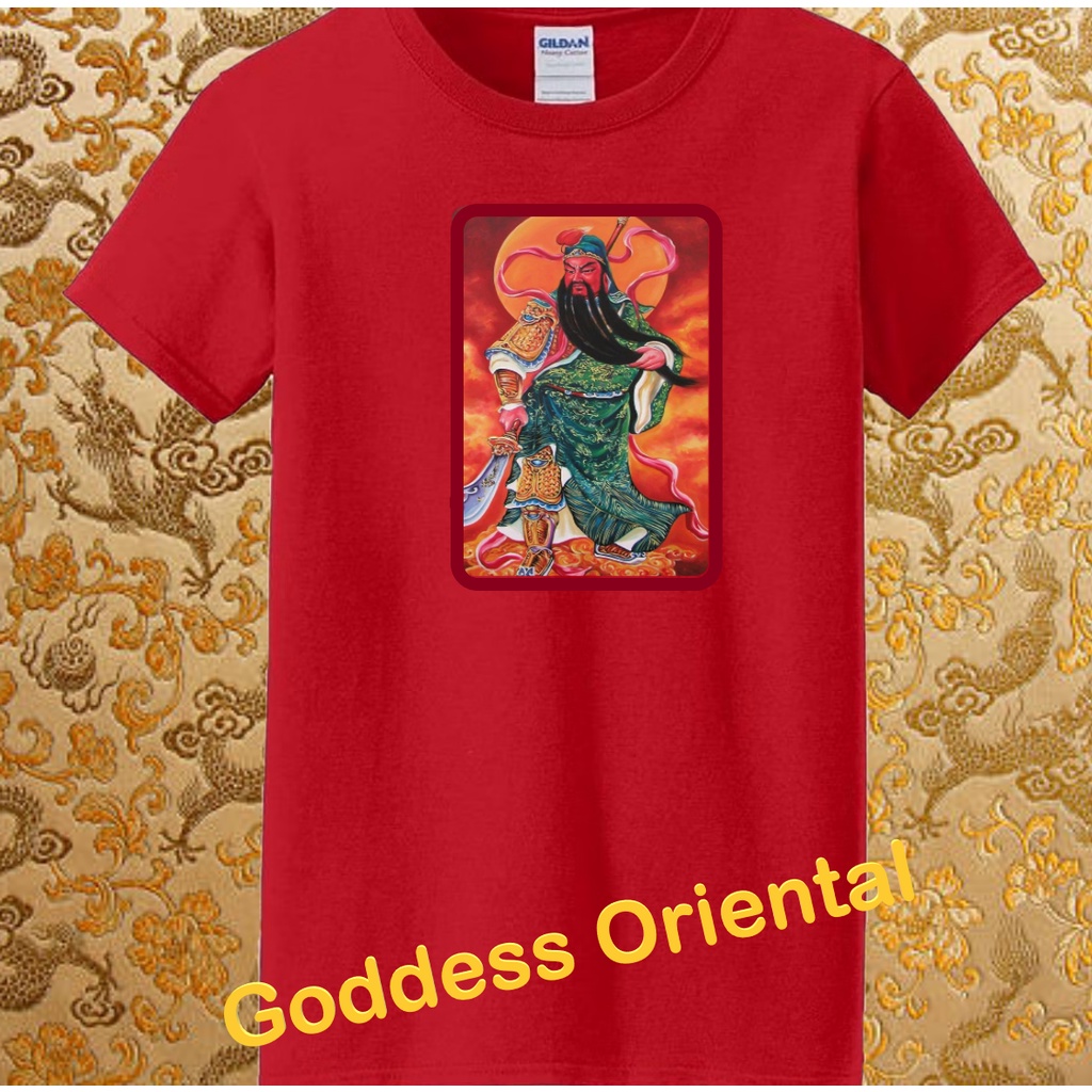 Kaos Dewa Kwan Kong / Guang Gong/ Guang Yu Sheng Di Zun Shirt Fit All Size up to XL Pria & Wanita un
