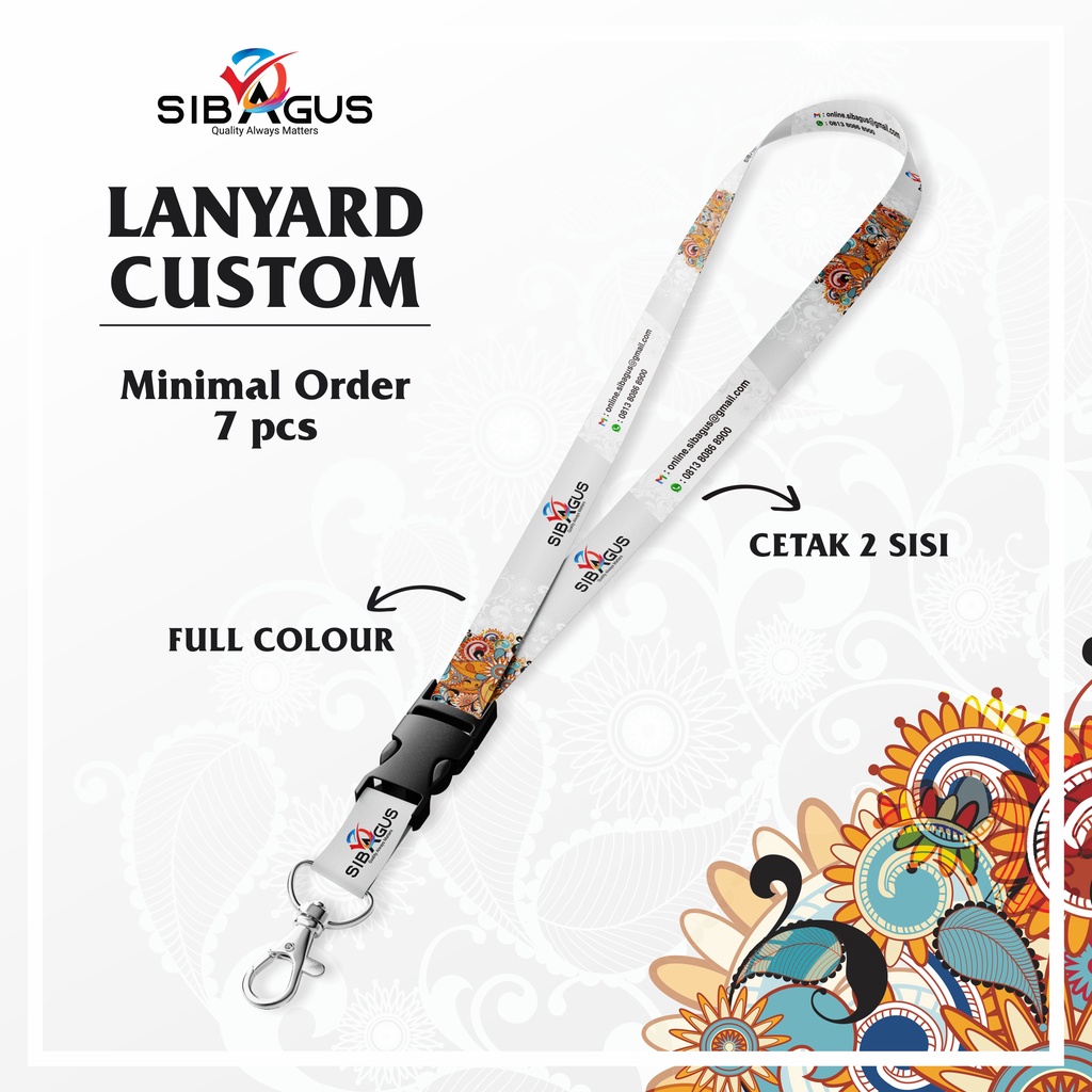 

Lanyard Id Card Bahan Tissue Premium