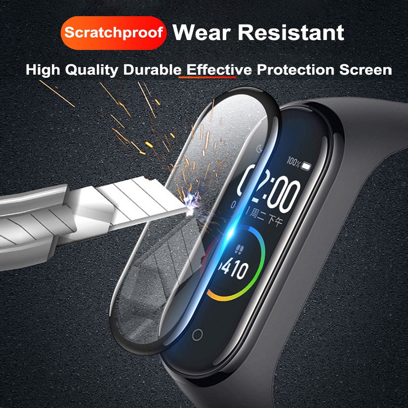 1pcs Full Cover Curved Film Screen Protector Untuk Mi Band5/Untuk Miband4 Replacement Protective Screen Film/Explosion proof Miband5 4 Film/Penjualan Panas