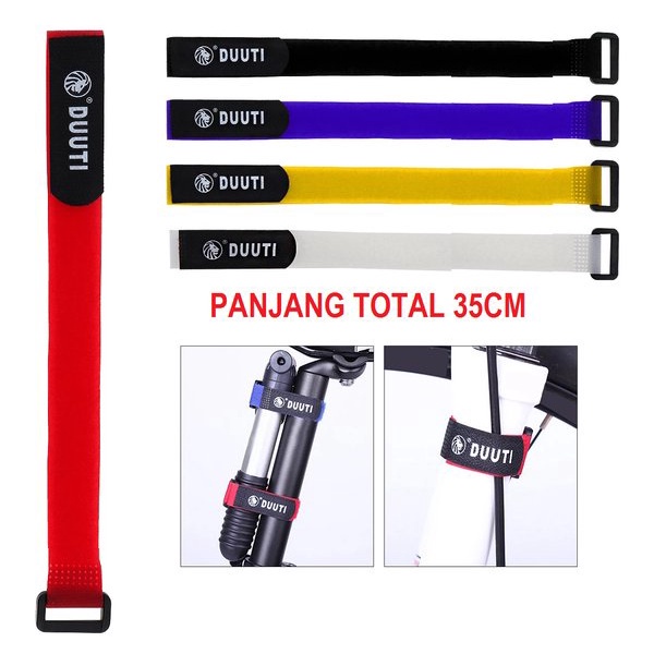 Tali Strap Duuti 35cm Pengikat VELCRO Multifungsi 35 cm Sepeda Lipat MTB Road Bike TOURING NGIKAT IKAT Ban Dalam Toolkit Frame Botol Mini Pompa KABEL