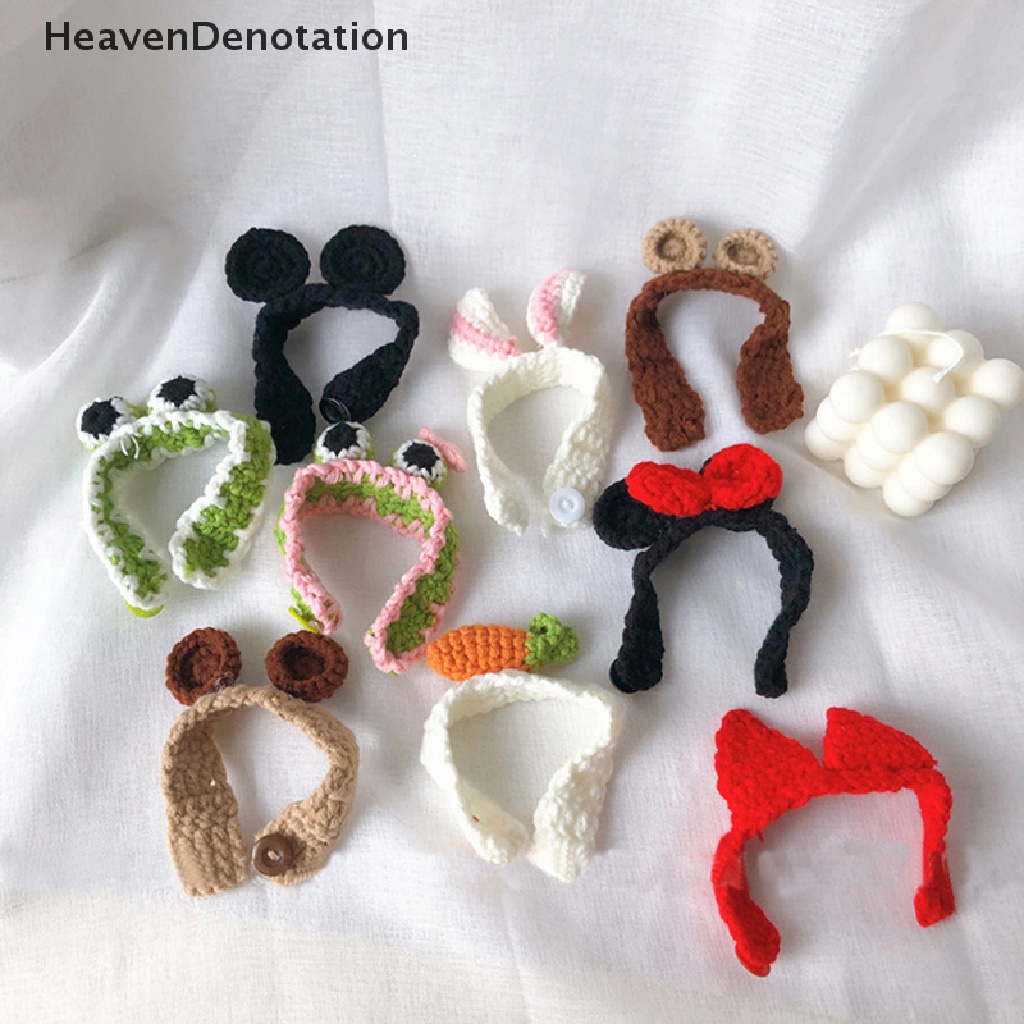 [HeavenDenotation] Lucu Wol Buatan Tangan Hewan Gelang Knitg Crochet Telinga Kelinci Wortel Katak Gelang Fashion Perhiasan Untuk Siswa Menenun Tali Tangan HDV