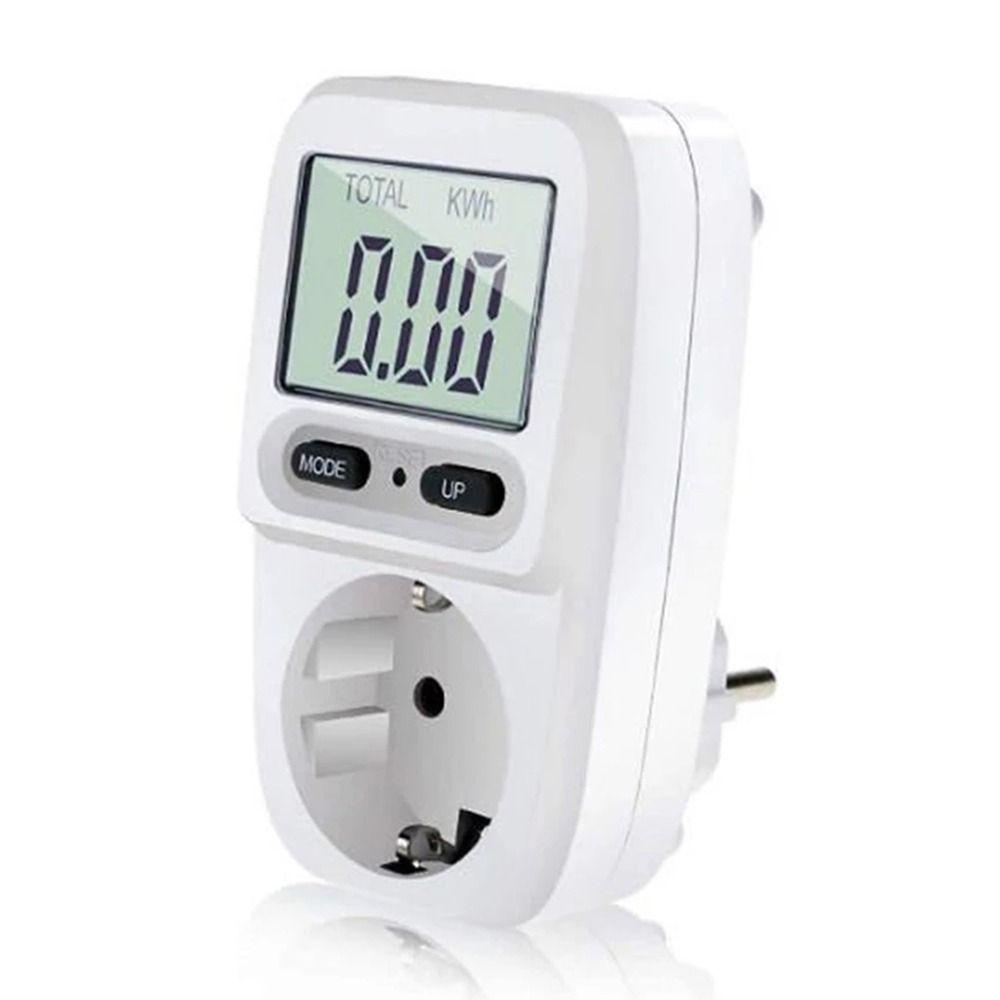 POPULAR Populer Alat Pengukur Daya Listrik EU Measuring Outlet LCD Energy Meter