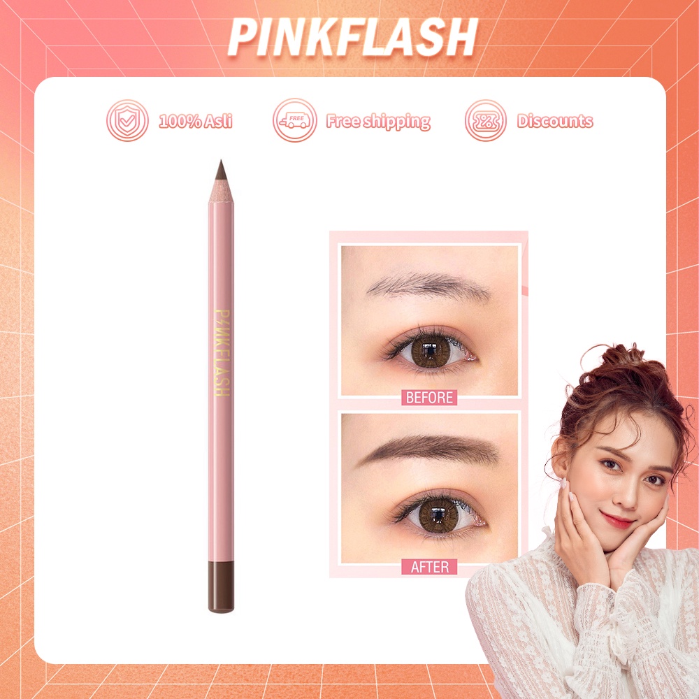 PINKFLASH Ohmyemoji Klasik Tahan Air Tahan Lama Pensil Alis Lembut Alis Somethinc Eyebrow Teardrop Brow Definer Eyebrow