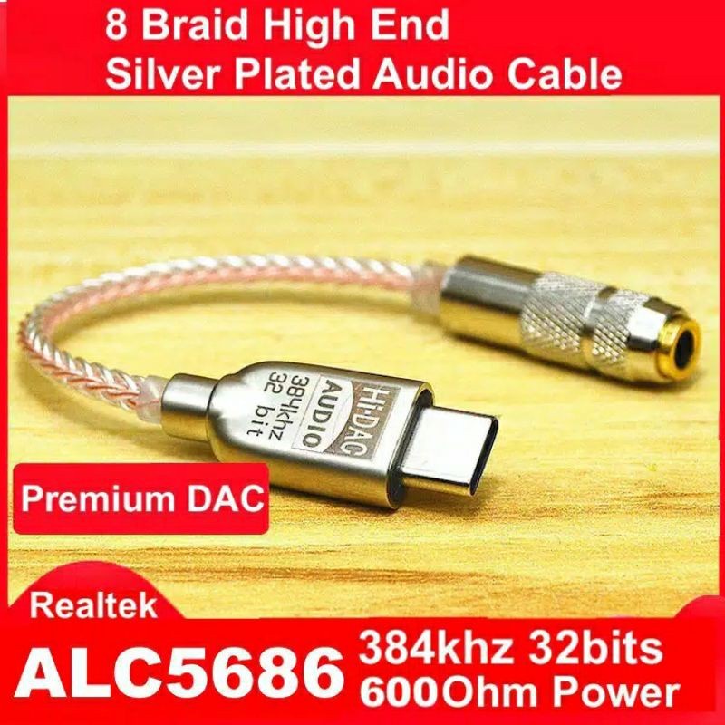 Trend-Premium Enhanced Pro HiFi DAC Type C to Jack 3.5mm AUX Audio Adaptor