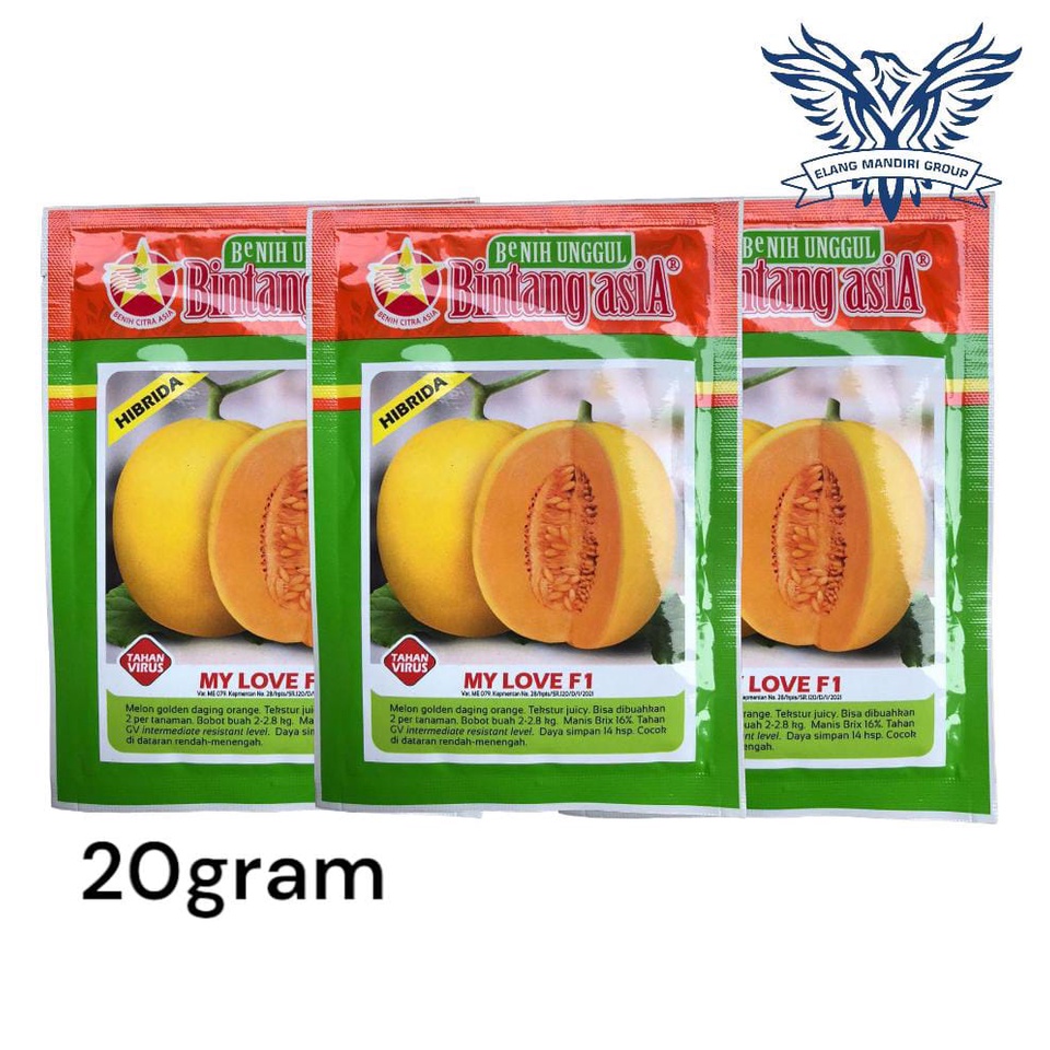 Benih Bibit Melon Golden MY LOVE F1 20 Gram - Bintang Asia