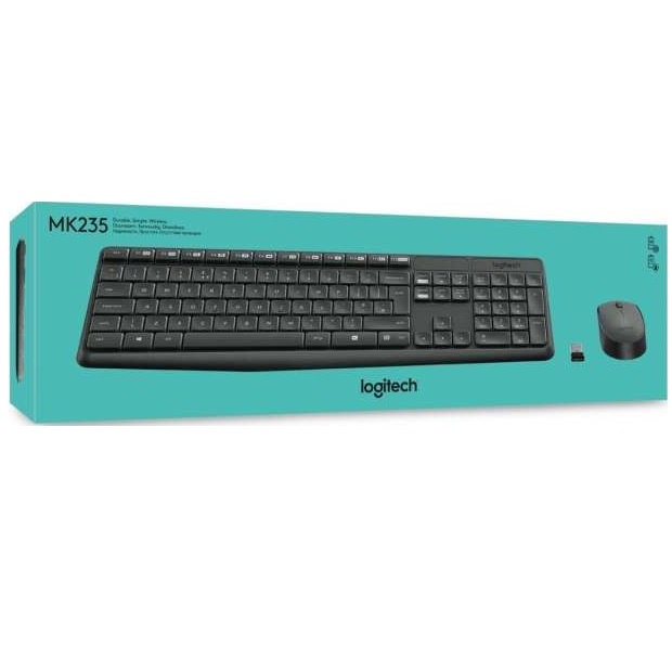 Logitech Keyboard + Mouse Wireless MK235