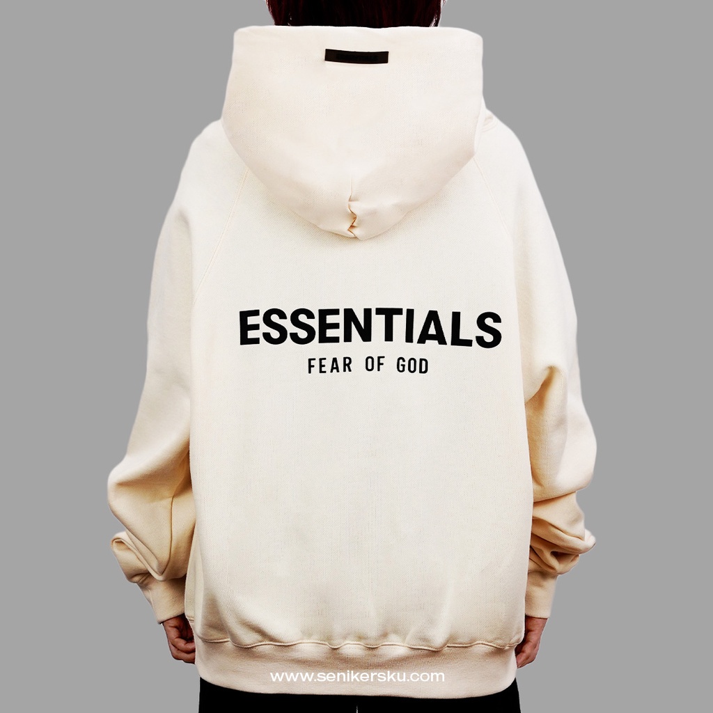 Essentials FOG Hoodie Backprint Cream SS21